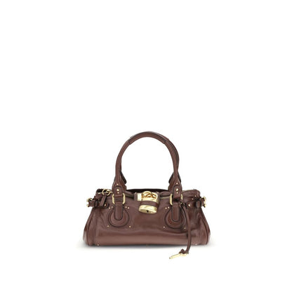 Borsa a tracolla Chloé in pelle di vitello Bordeaux Bos Taurus