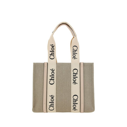 Borsa in lino beige Chloé