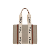 Borsa in lino beige Chloé