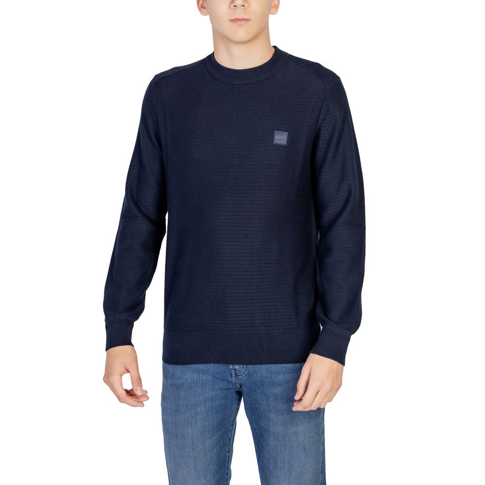 Felpa Hugo Boss in cotone blu