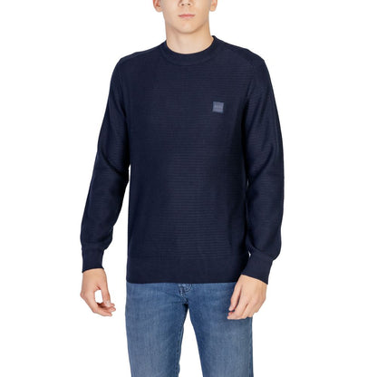 Felpa Hugo Boss in cotone blu