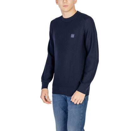Felpa Hugo Boss in cotone blu