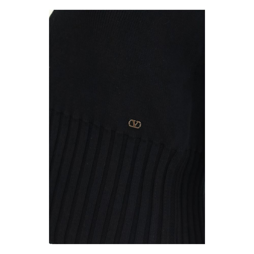 Cardigan en coton noir Valentino Garavani