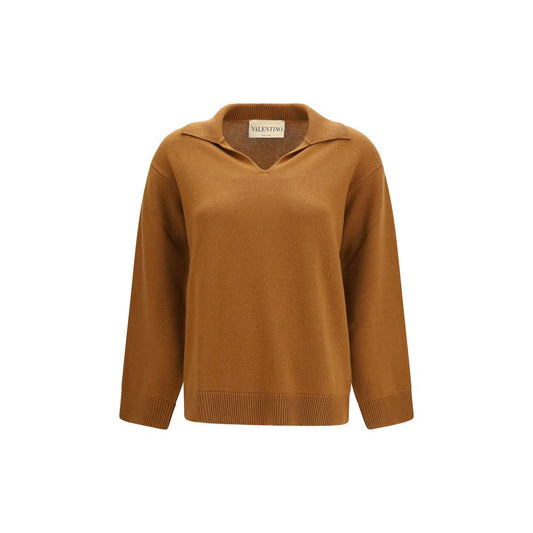 Maglione Valentino Garavani marrone in cashmere