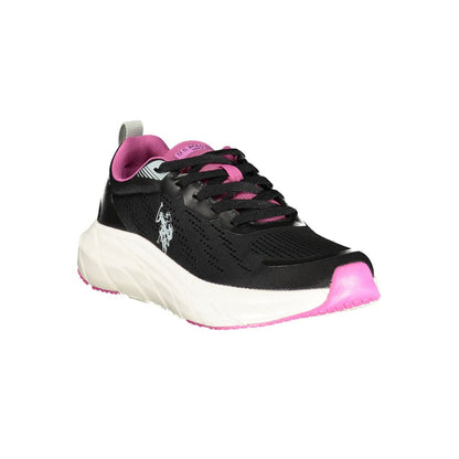 U.S. POLO ASSN. Sneaker Donna Nero in Tessuto