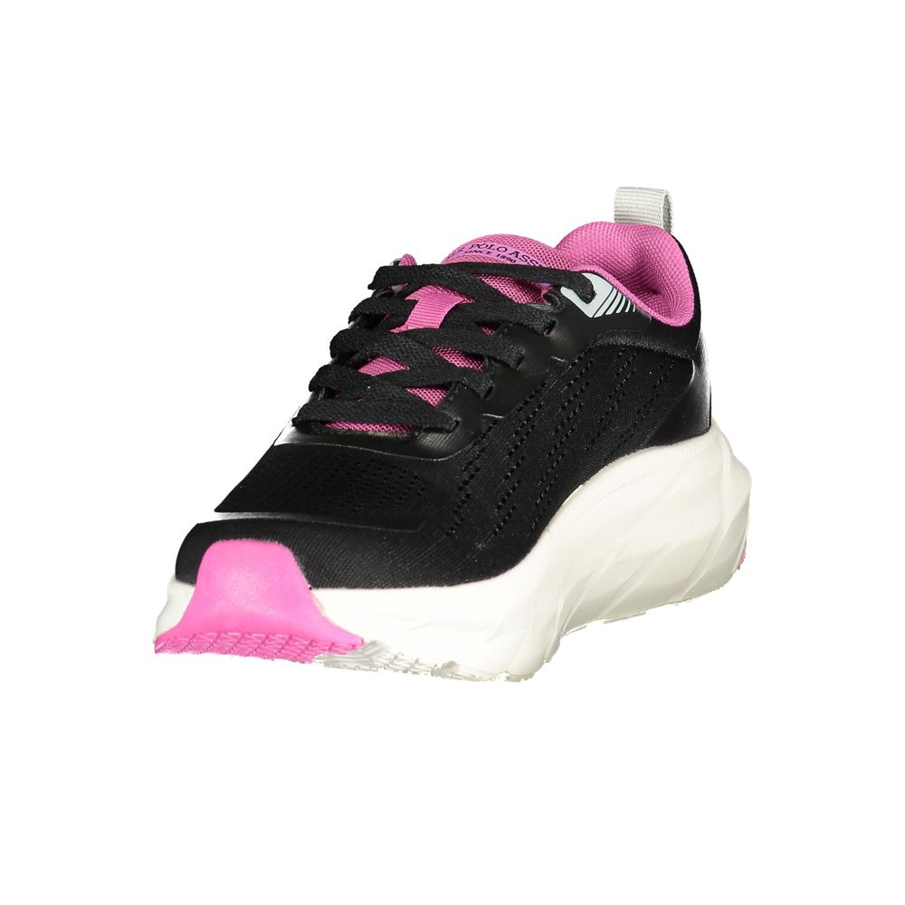 U.S. POLO ASSN. Sneaker Donna Nero in Tessuto