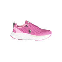 U.S. POLO ASSN. Baskets Roses en Polyuréthane pour Femme