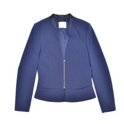 Blazer in poliestere grigio gas