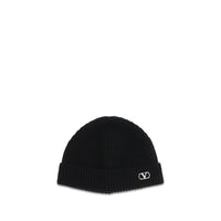 Valentino Garavani Black Cashmere Beanie