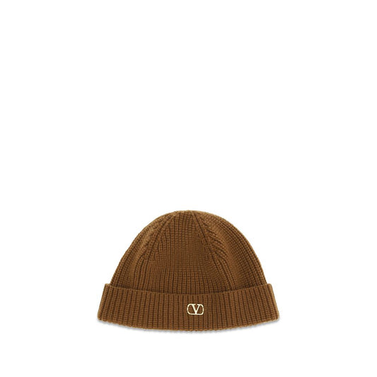 Berretto Valentino Garavani in cashmere marrone