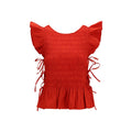 Chemisier en coton rouge Ganni
