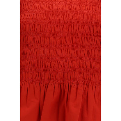 Camicetta Ganni in cotone rosso