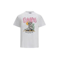 T-shirt Ganni en coton blanc