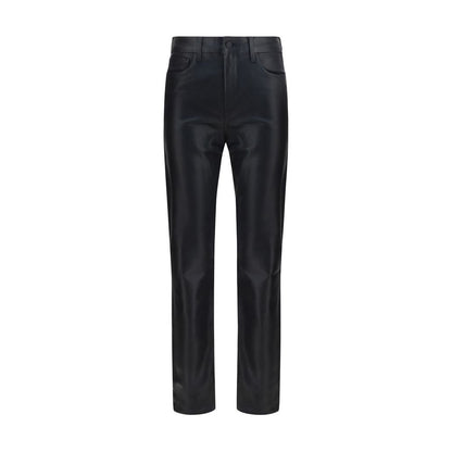 Pantaloni L'Agence in pelle nera