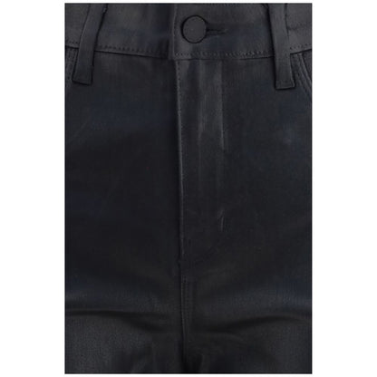 Pantaloni L'Agence in pelle nera