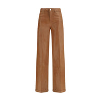 Jeans in denim di cotone beige L'Agence