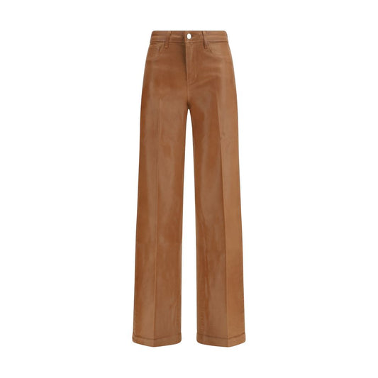 Jeans in denim di cotone beige L'Agence