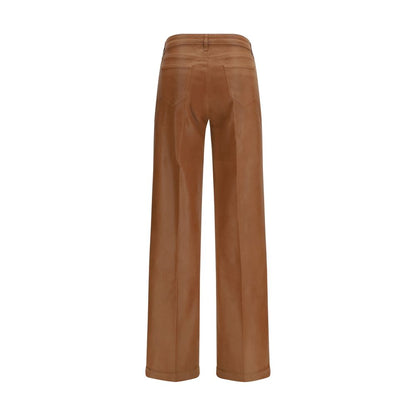 Jeans in denim di cotone beige L'Agence