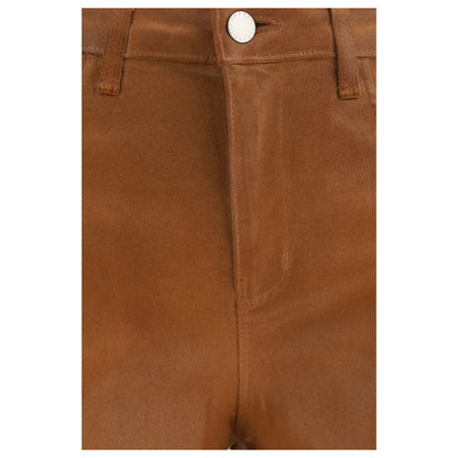Jeans in denim di cotone beige L'Agence