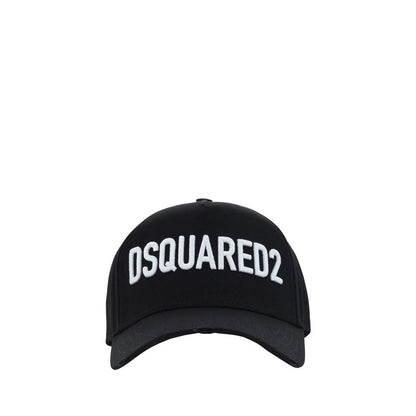 Berretto in Cotone Nero Dsquared² (Cappello da Baseball)