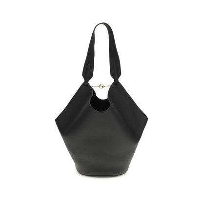 Sac bandoulière Khaite en cuir de veau noir Bos Taurus