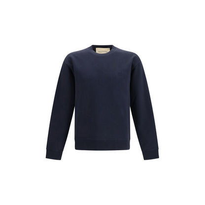 Valentino Garavani Blue Cotton Sweatshirt