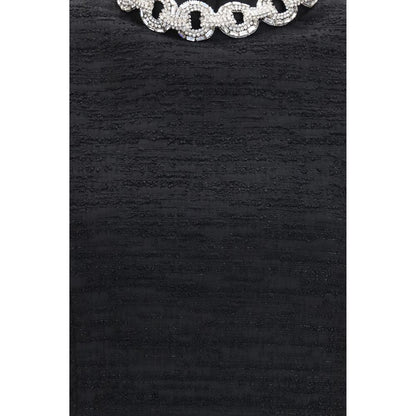 Valentino Garavani Black Cotton Cocktail Dress