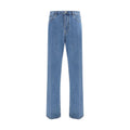 Jean droit Valentino Garavani en coton bleu