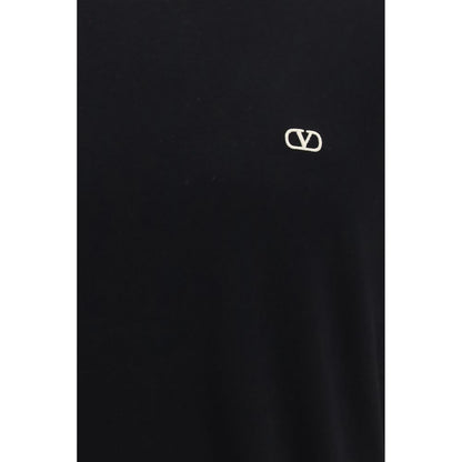 Valentino Garavani Black Cotton T-Shirt