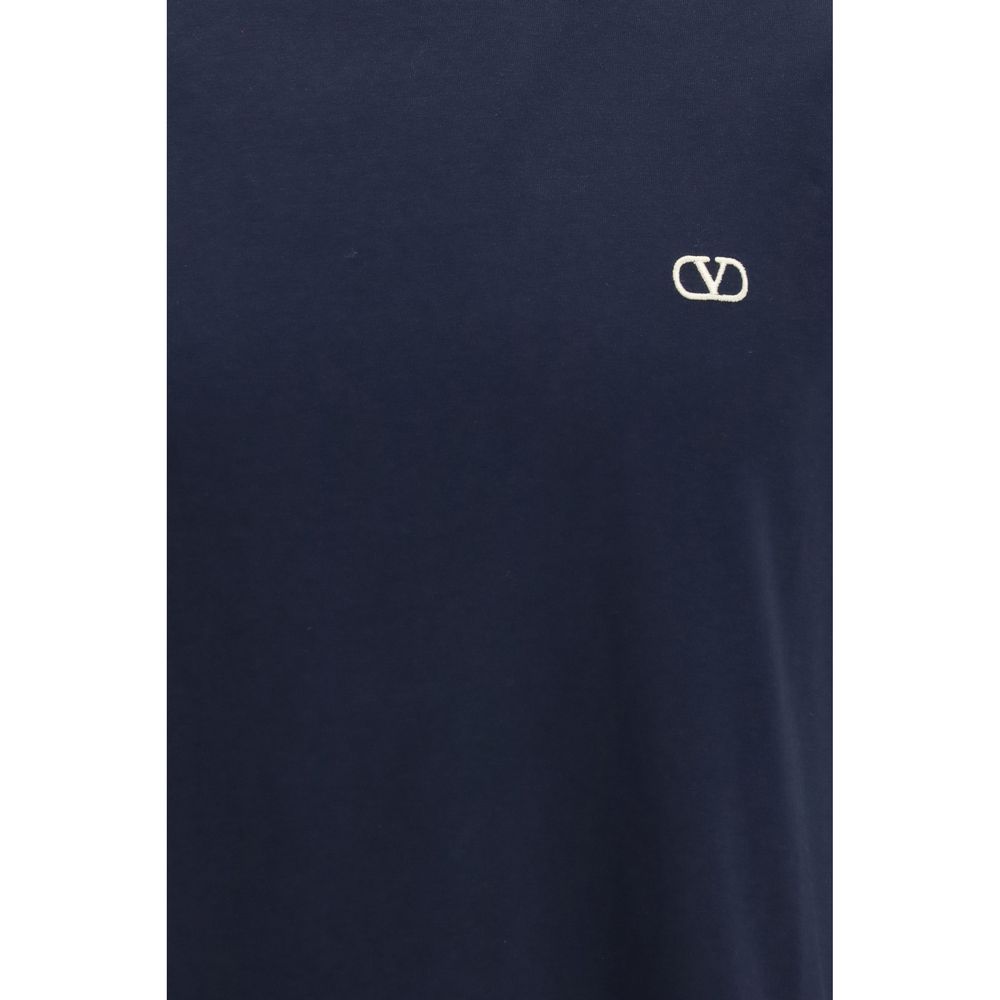 T-Shirt Valentino Garavani in Cotone Blu