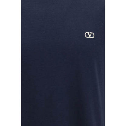 T-Shirt Valentino Garavani in Cotone Blu