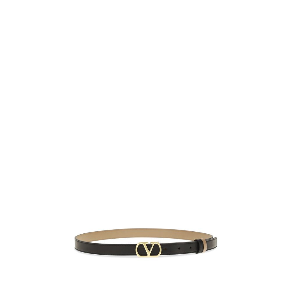 Ceinture Valentino Garavani en cuir de veau noir Bos Taurus