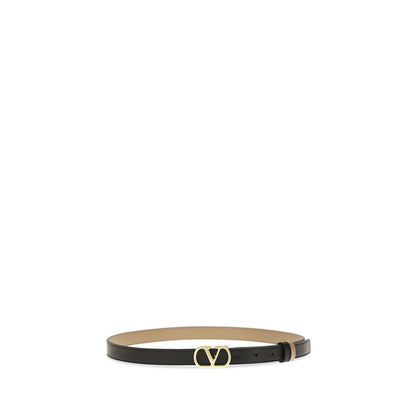 Ceinture Valentino Garavani en cuir de veau noir Bos Taurus