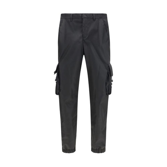 Pantaloni sportivi Prada neri in poliammide