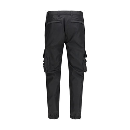 Pantaloni sportivi Prada neri in poliammide