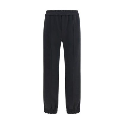 Valentino Garavani Joggers Neri in Cotone (Pantaloni da Allenamento)