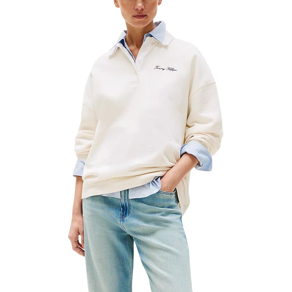 Tommy Hilfiger Felpa in Poliammide Beige
