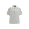 Camicia a maniche corte bianca in cotone Valentino Garavani