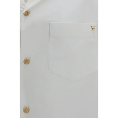 Valentino Garavani White Cotton Shortsleeve Shirt