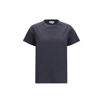 T-shirt Ganni nera in cotone