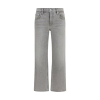 Citizens of Humanity Gray Cotton Straight-Leg Jeans