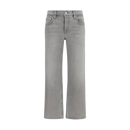 Citizens of Humanity Gray Cotton Straight-Leg Jeans