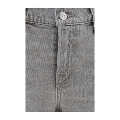 Citizens of Humanity Gray Cotton Straight-Leg Jeans