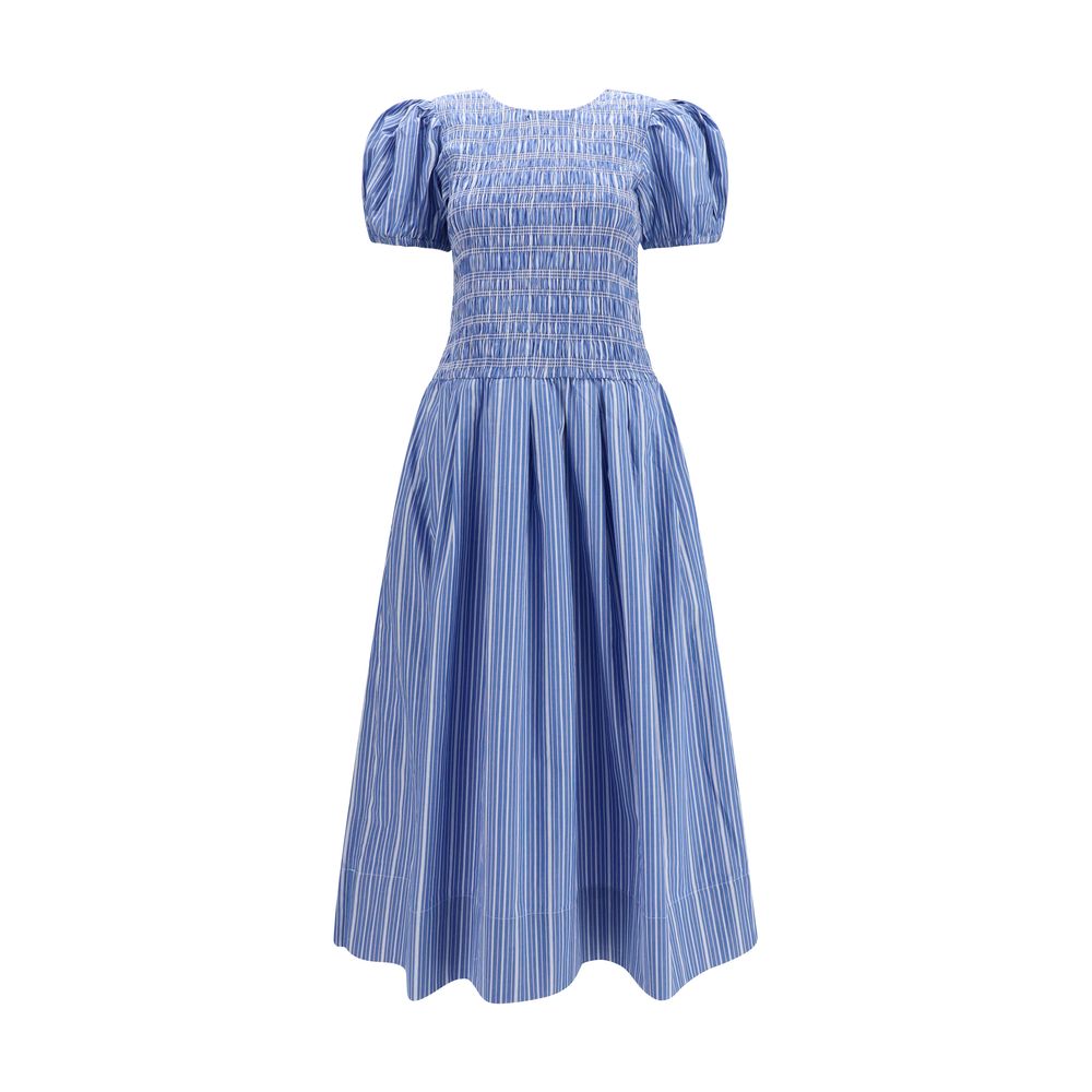 Robe décontractée Ganni en coton bleu