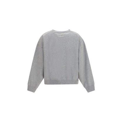Felpa Ganni in cotone grigio