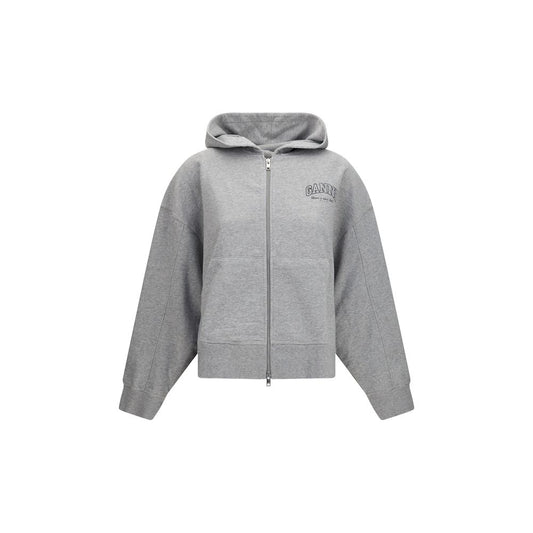 Felpa Ganni in cotone grigio