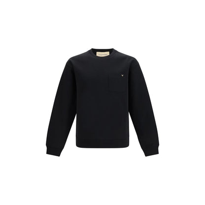 Valentino Garavani Black Cotton Sweatshirt