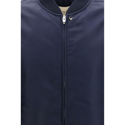 Bomber Valentino Garavani blu in poliammide