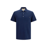 Polo Valentino Garavani in cotone blu
