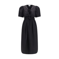 Robe décontractée Ganni en coton noir
